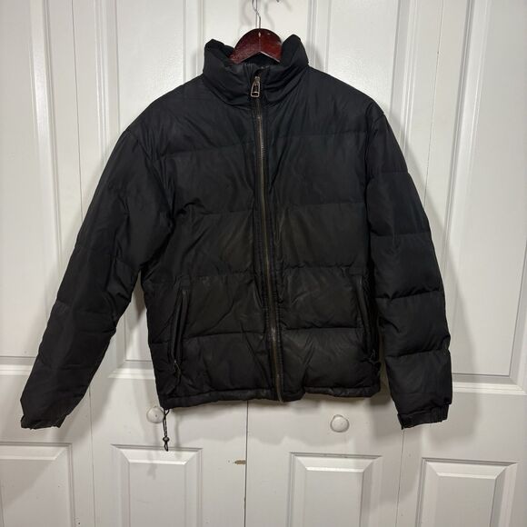 Old Navy Puffer Jacket Men S Black Quilted Packable Winter Core Basic - Picture 1 of 8